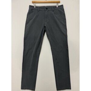 Ten Thousand Pants Men's 33x31 Charcoal Utility Stretch Flat Chino Golf Minimal
